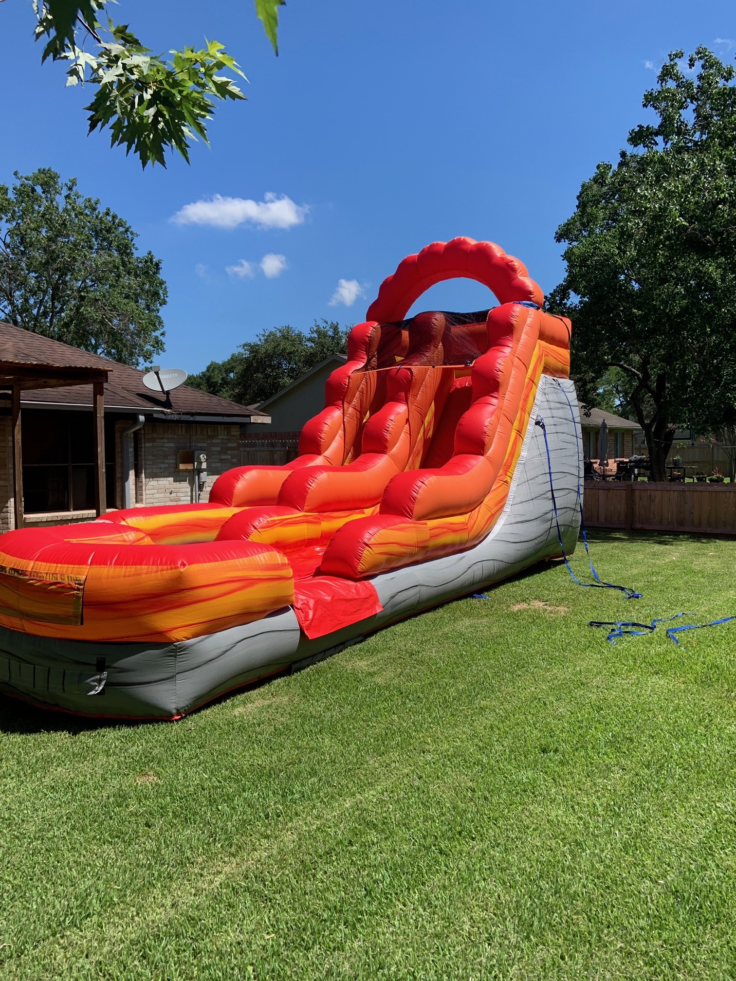 16 ft Fire Tide Splash Water Slide Orbit Moonwalks and Party Rentals
